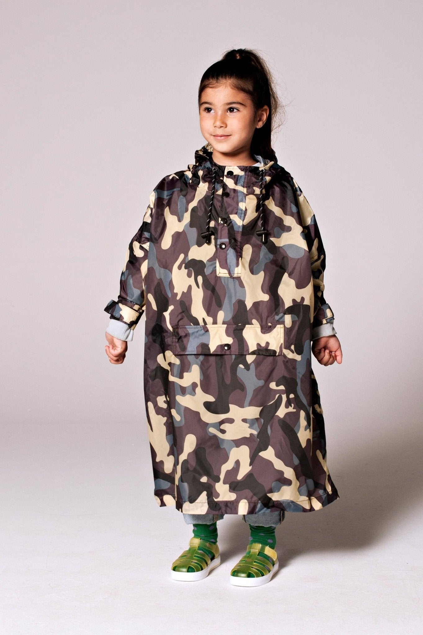Rainkiss - Jungle Camo - Kids Rain Poncho - Mack & Harvie