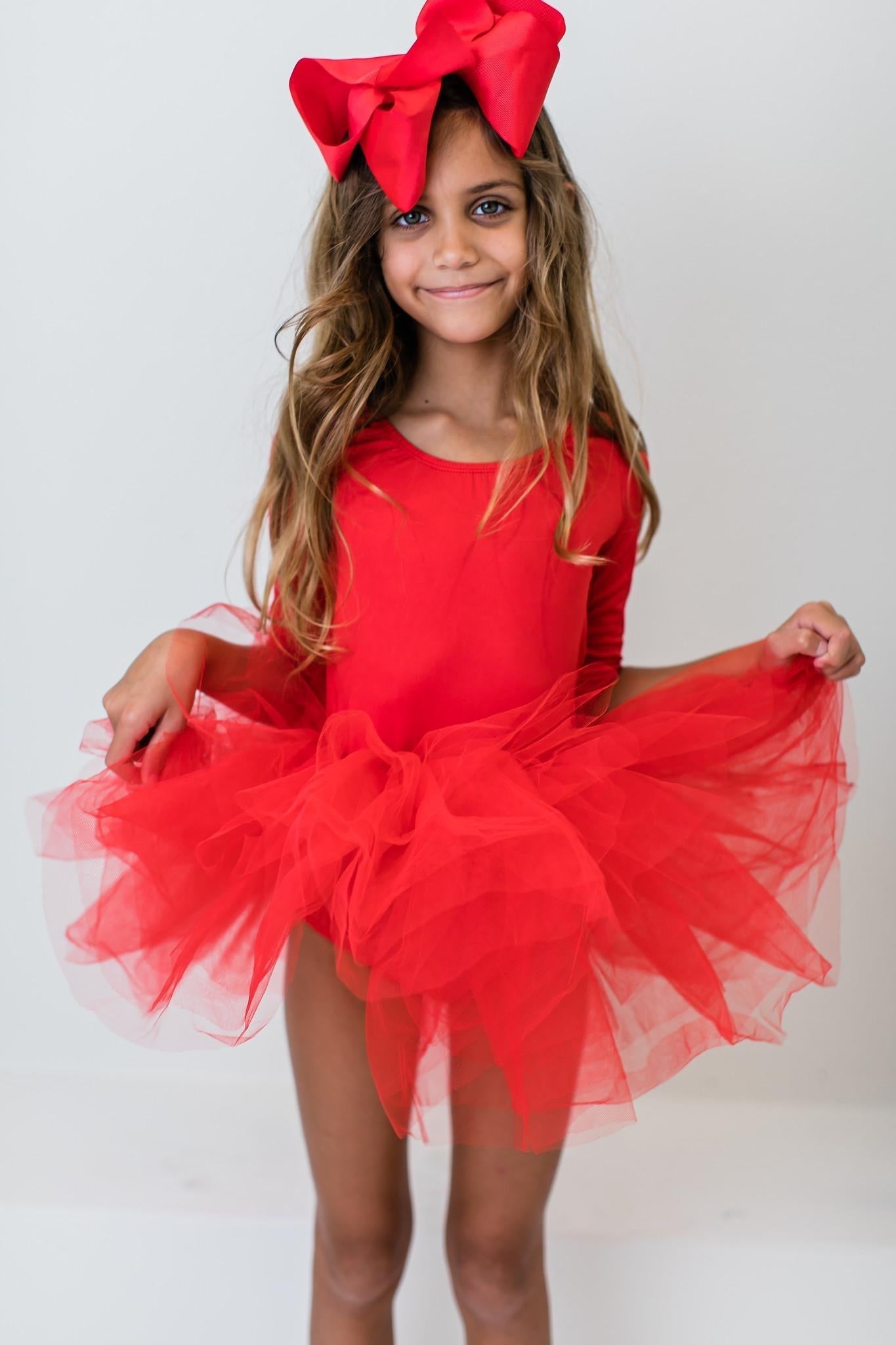 Red 3/4 Tutu Leotard - Mack & Harvie