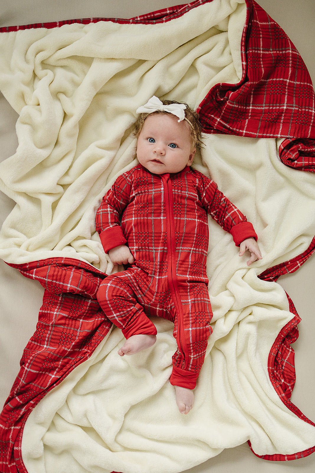 Red Plaid Bamboo Zipper - Mack & Harvie