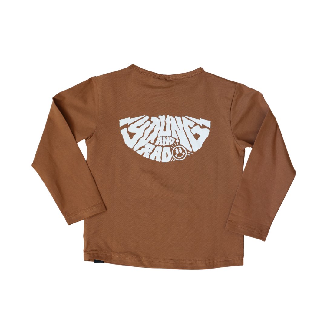 RETRO SURF SMILEY LONG SLEEVE - SPICE - Mack & Harvie