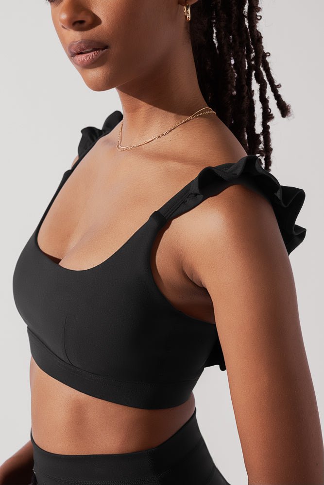 Romance Ruffle Bra - Black - Mack & Harvie