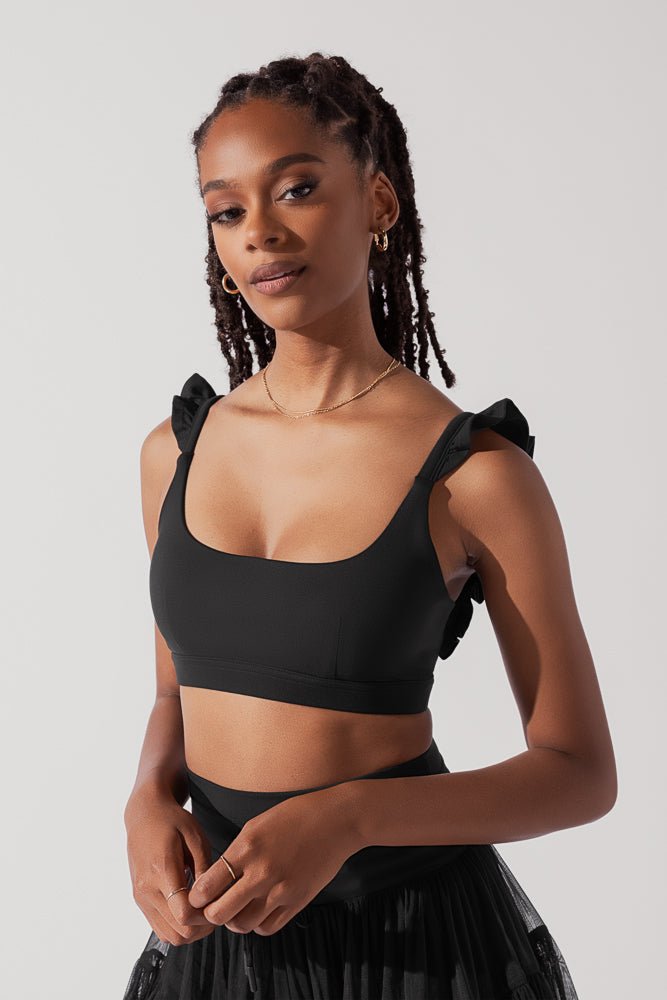 Romance Ruffle Bra - Black - Mack & Harvie