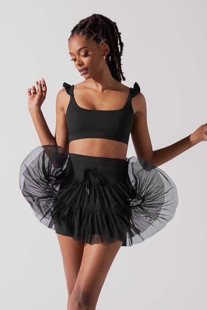 Romance Ruffle Bra - Black - Mack & Harvie