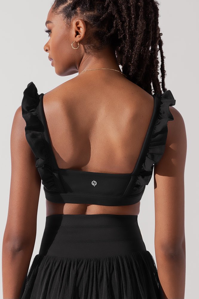 Romance Ruffle Bra - Black - Mack & Harvie