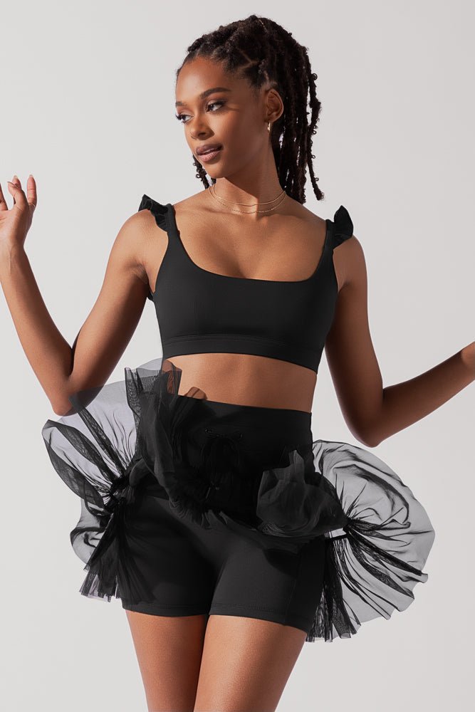 Romance Ruffle Bra - Black - Mack & Harvie