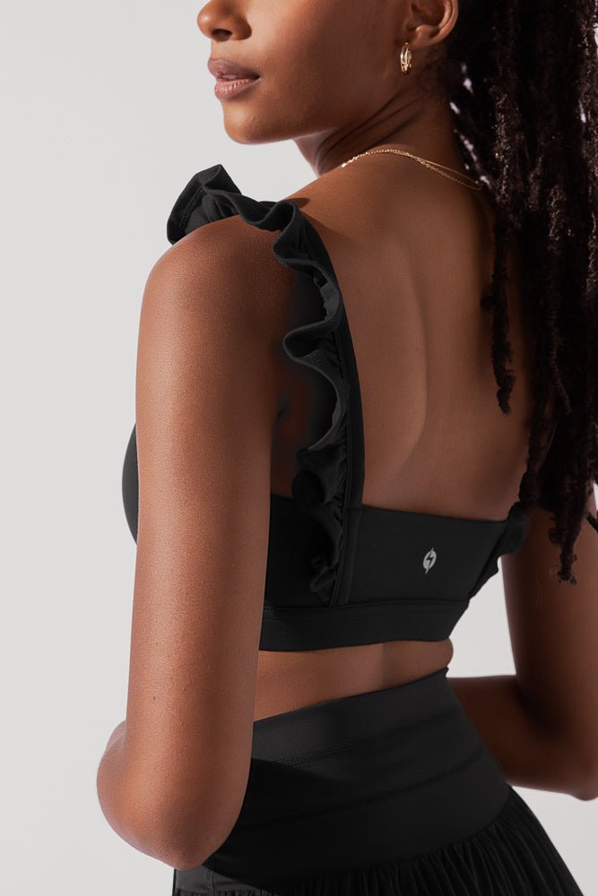 Romance Ruffle Bra - Black - Mack & Harvie