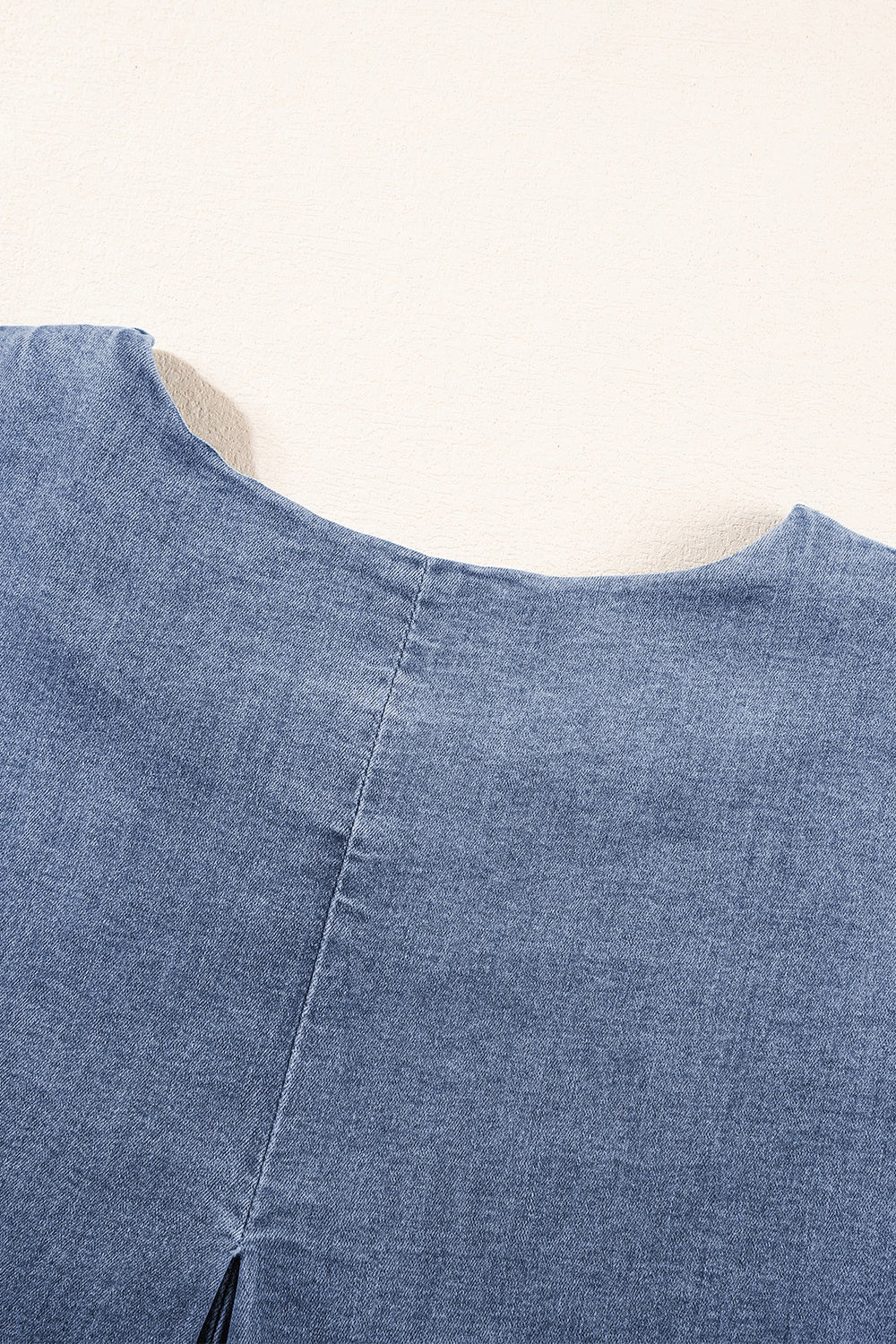 Round Neck Short Sleeve Top and Shorts Denim Set - Mack & Harvie