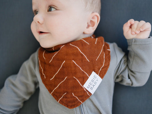 Rust Mudcloth Bib - Mack & Harvie