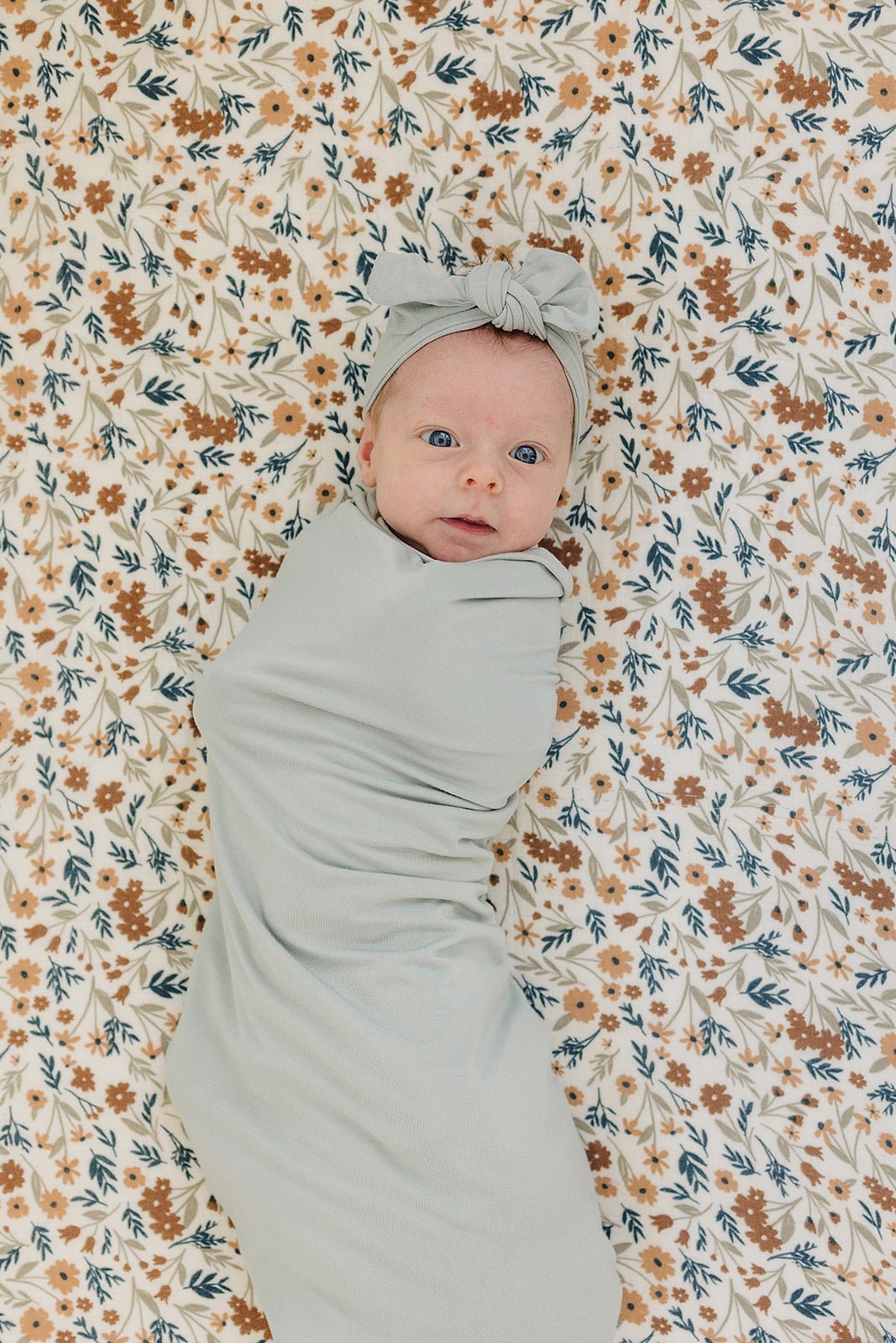 Sage Bamboo Stretch Swaddle - Mack & Harvie