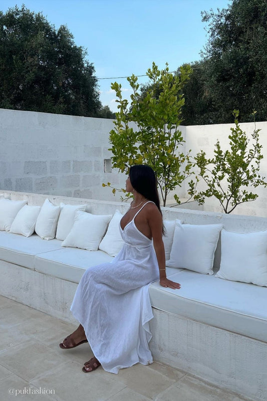 Sage Maxi Dress - White