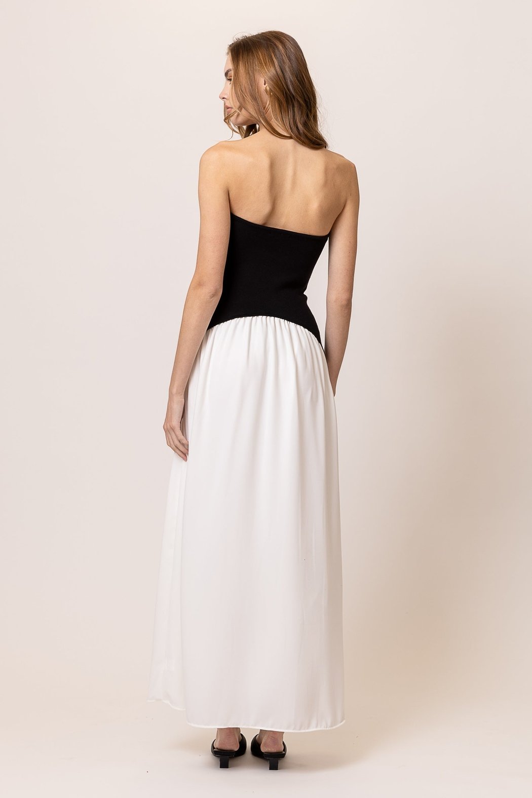 Saloma Mix-Media Dress
