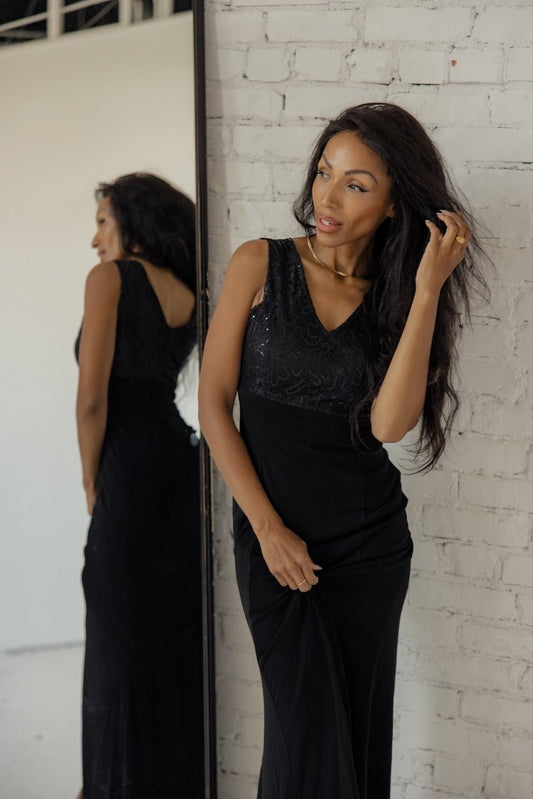 SALT Gala Timeless Sequin Detail Dress - Mack & Harvie