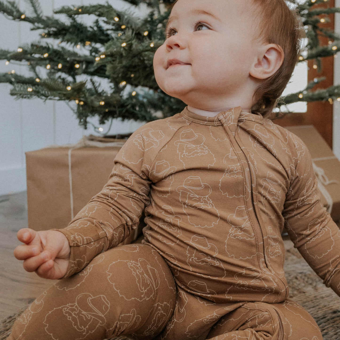 Ranch Santa | Bamboo Viscose Zip Romper