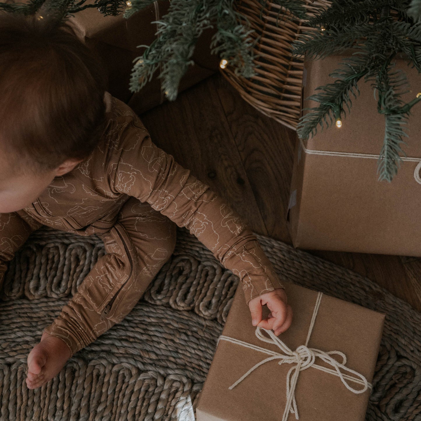 Ranch Santa | Bamboo Viscose Zip Romper