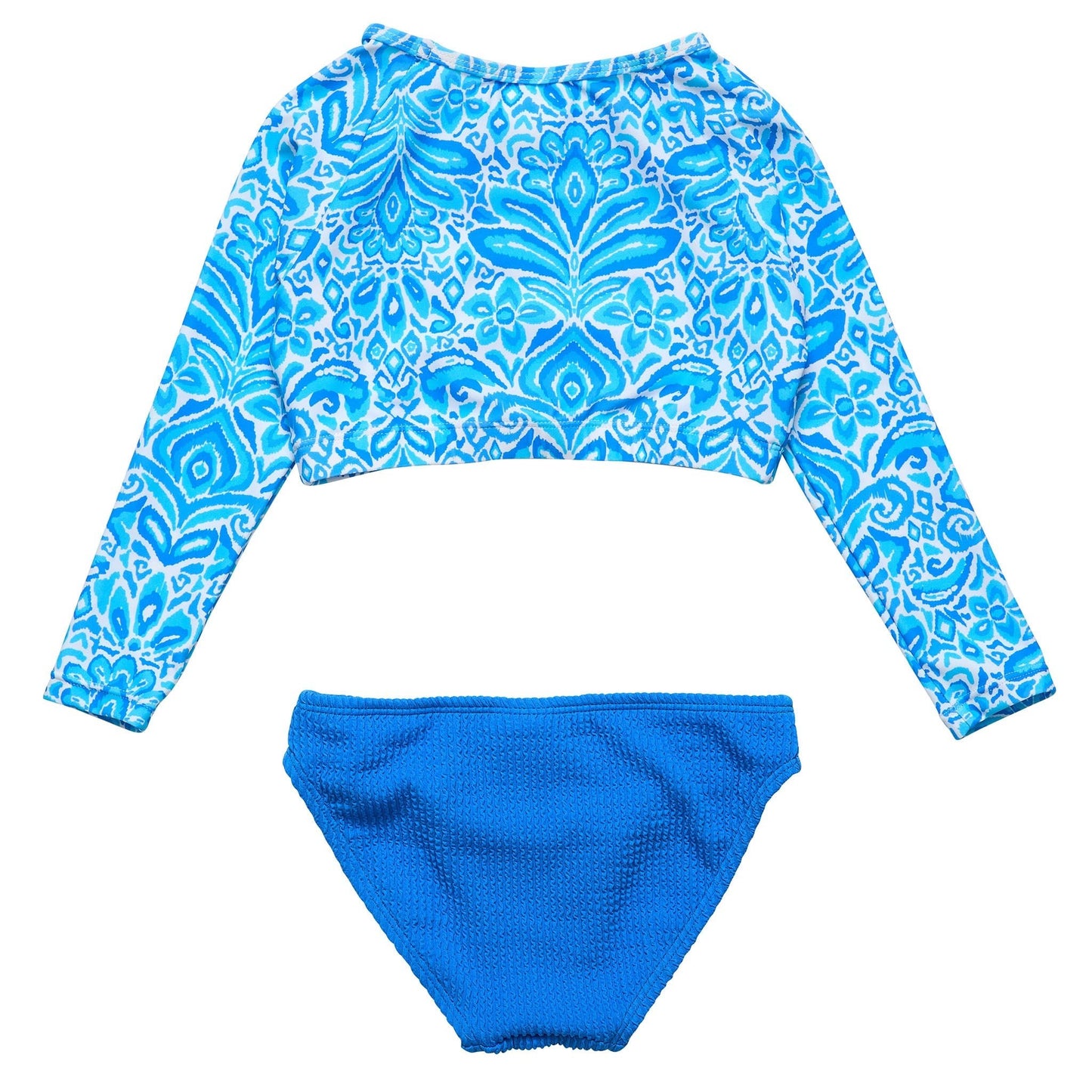 Santorini Blue Crop LS Rash Set - Mack & Harvie