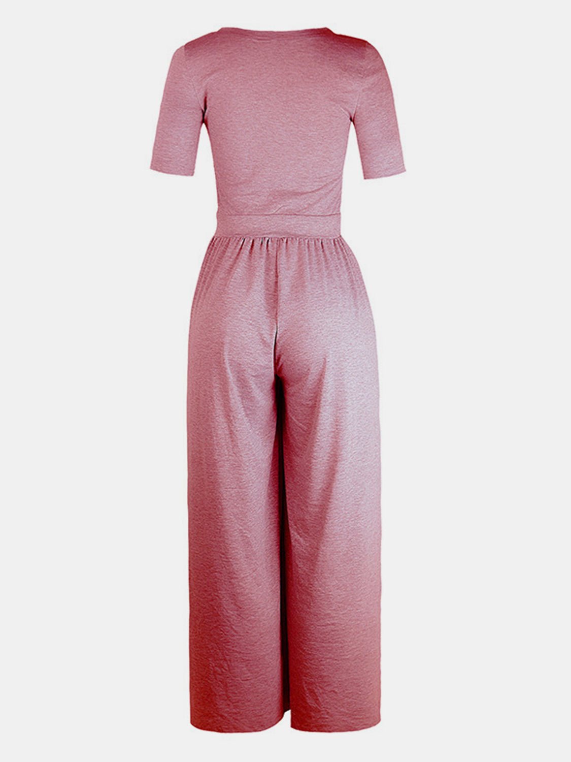 Scoop Neck Short Sleeve Jumpsuit - Mack & Harvie