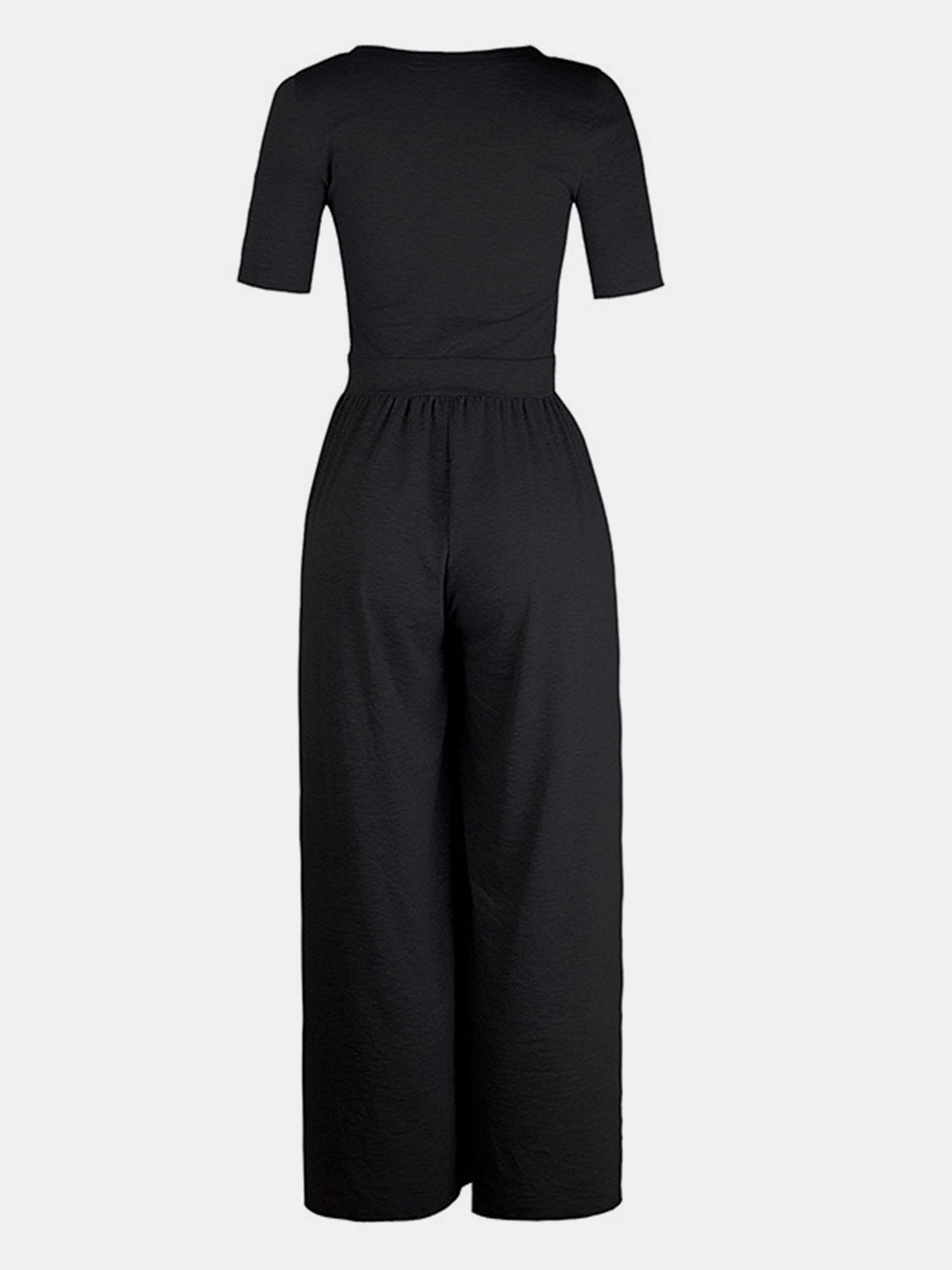 Scoop Neck Short Sleeve Jumpsuit - Mack & Harvie