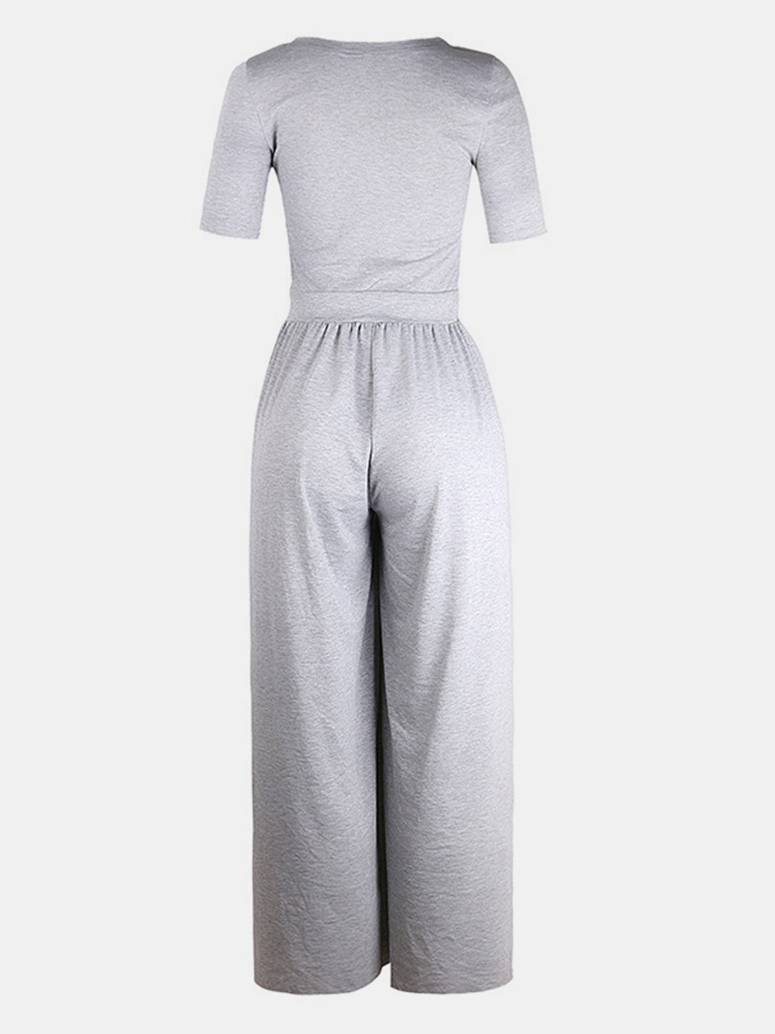 Scoop Neck Short Sleeve Jumpsuit - Mack & Harvie