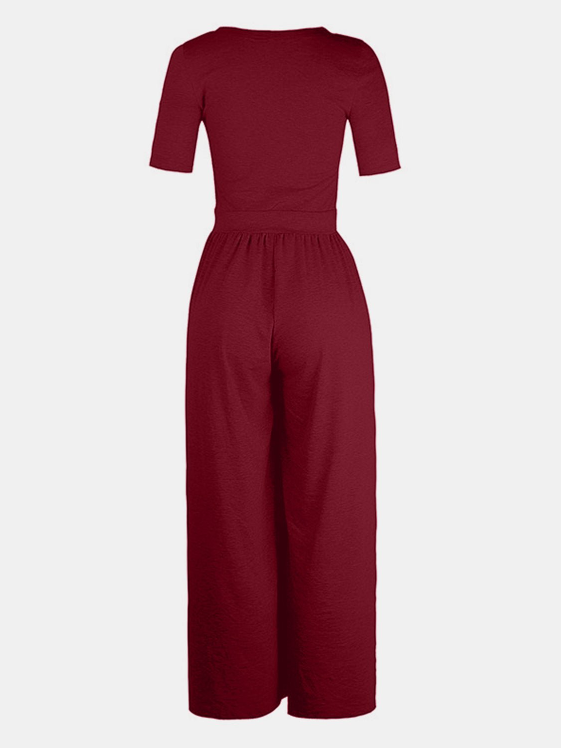 Scoop Neck Short Sleeve Jumpsuit - Mack & Harvie