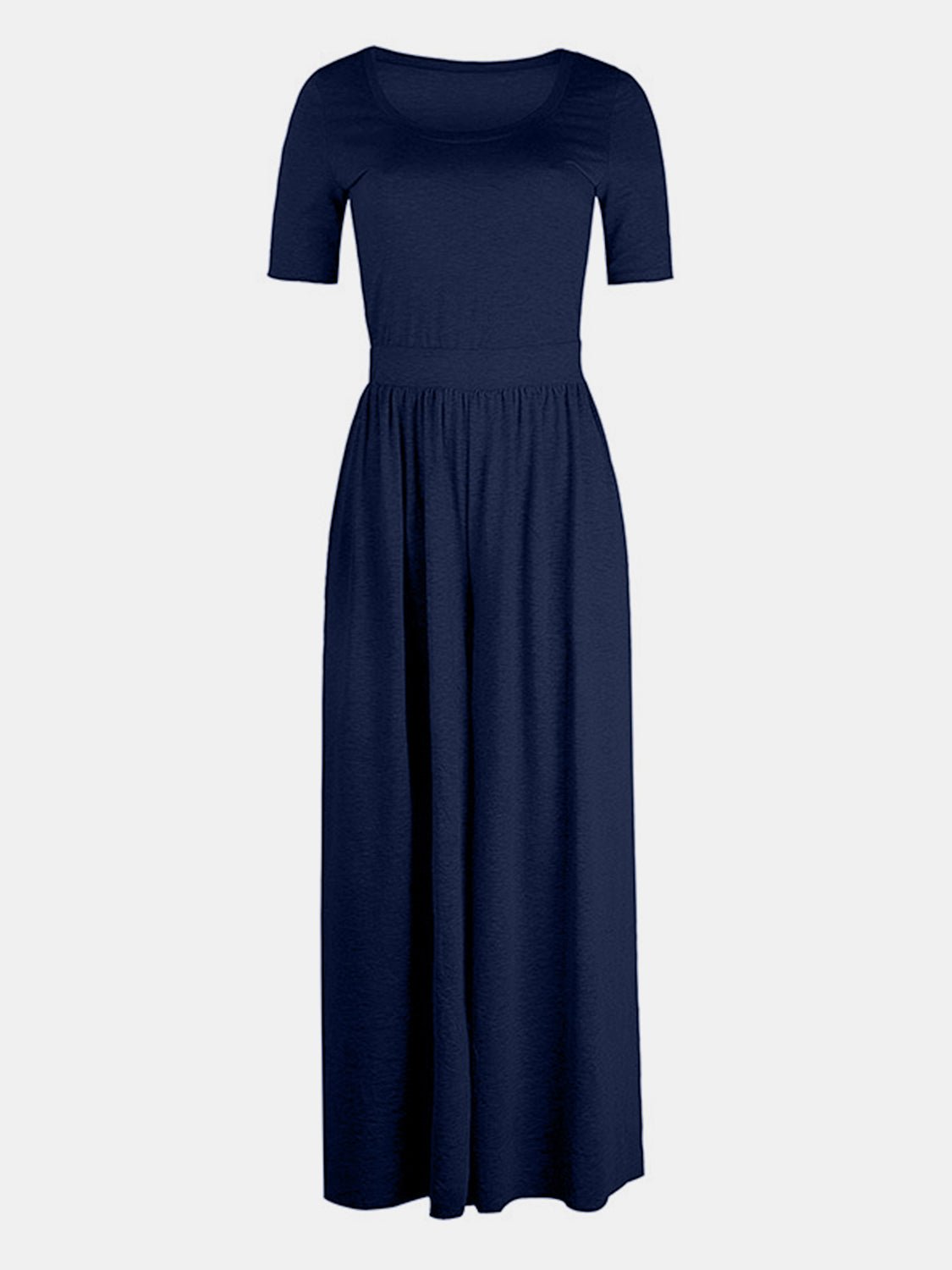 Scoop Neck Short Sleeve Jumpsuit - Mack & Harvie