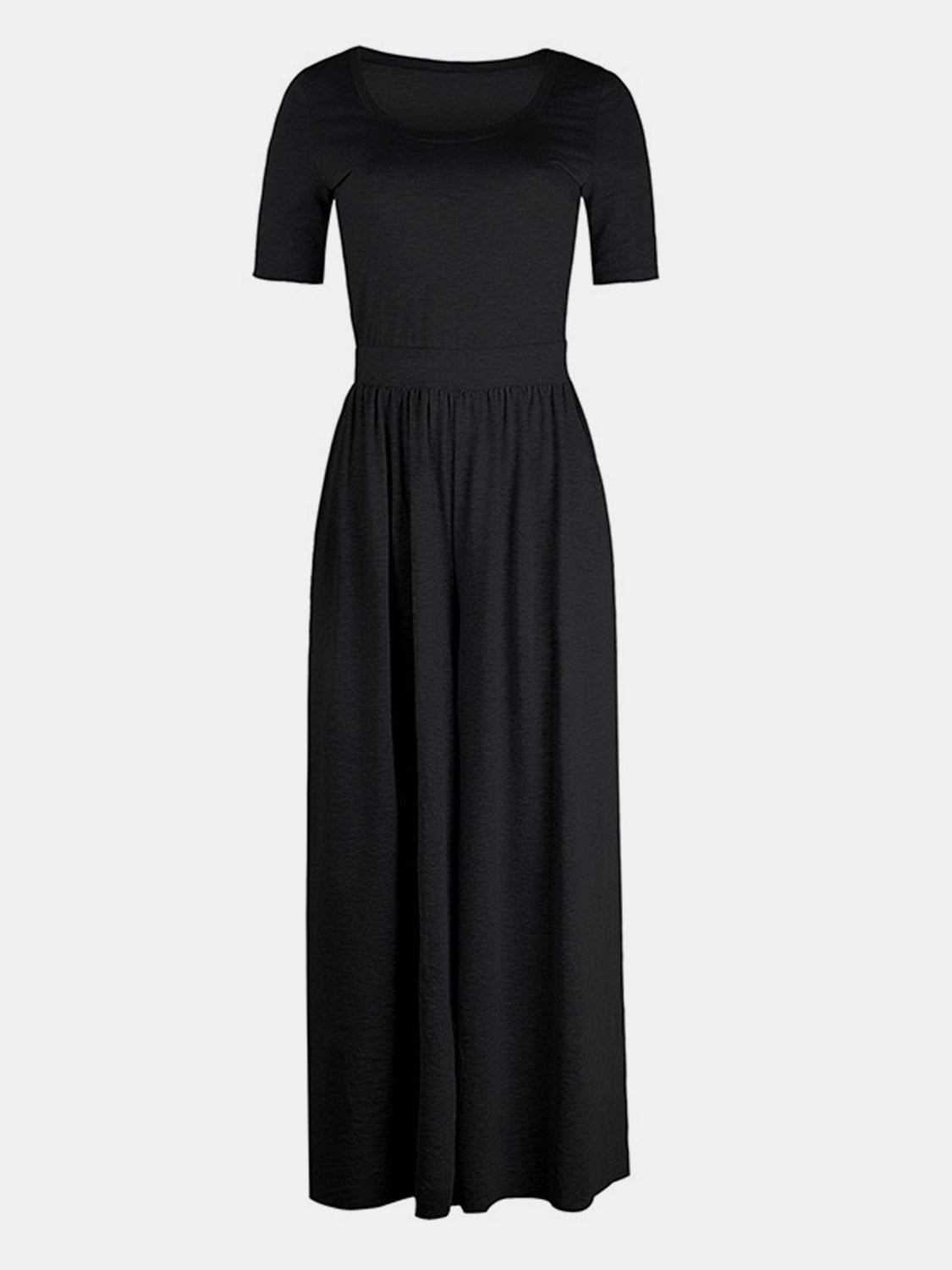 Scoop Neck Short Sleeve Jumpsuit - Mack & Harvie