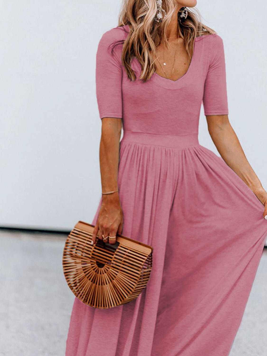 Scoop Neck Short Sleeve Jumpsuit - Mack & Harvie