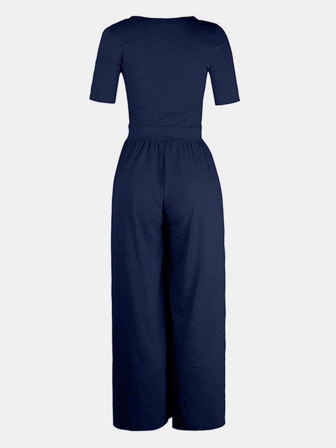 Scoop Neck Short Sleeve Jumpsuit - Mack & Harvie