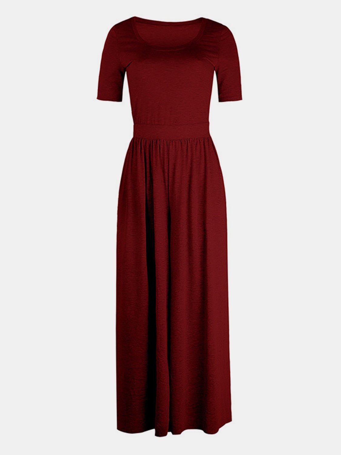 Scoop Neck Short Sleeve Jumpsuit - Mack & Harvie