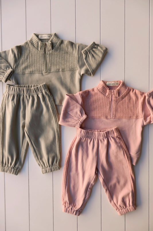 Quarter Zip Sweat Set