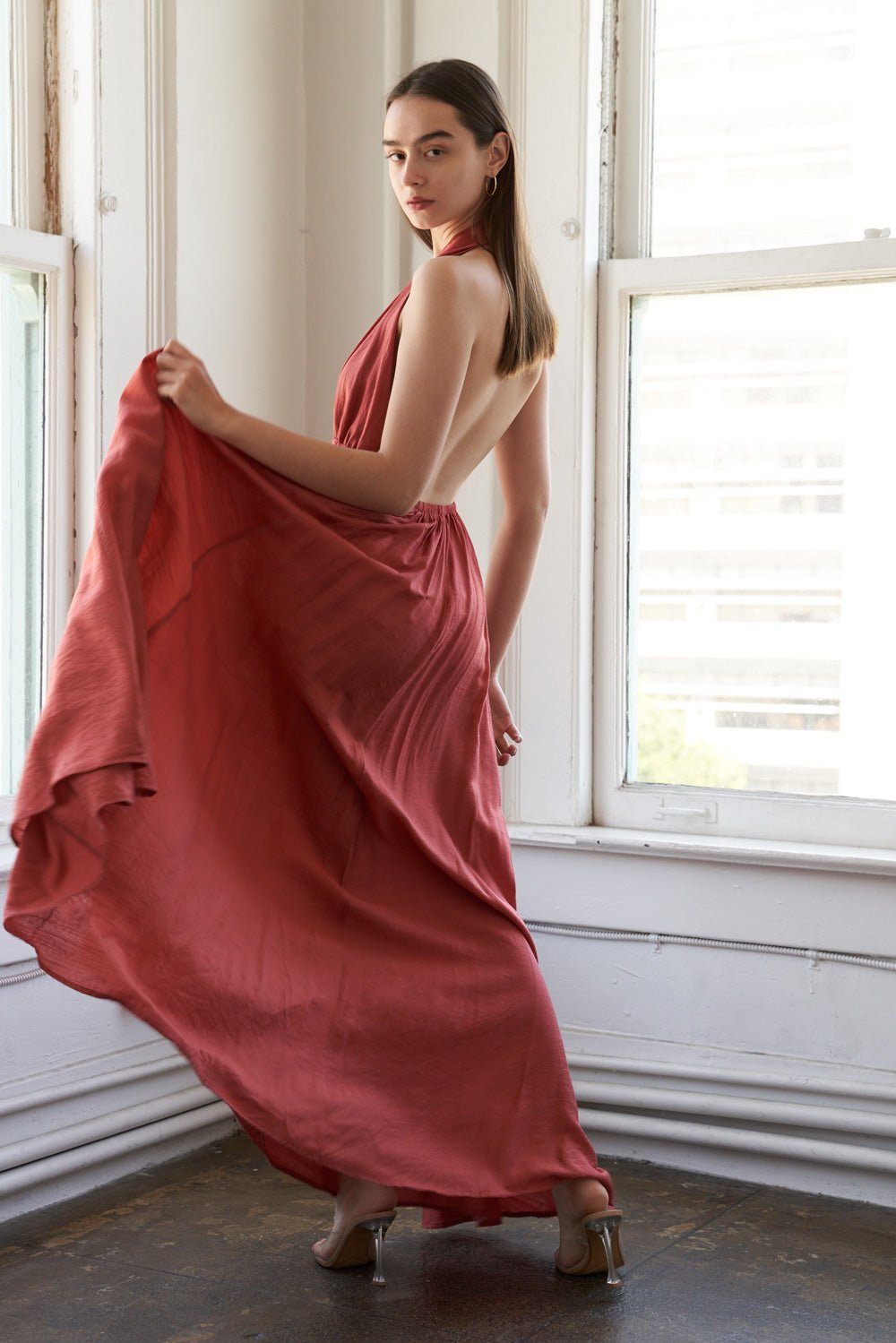 SHARE YOUR GLOW WOVEN MAXI DRESS - Mack & Harvie