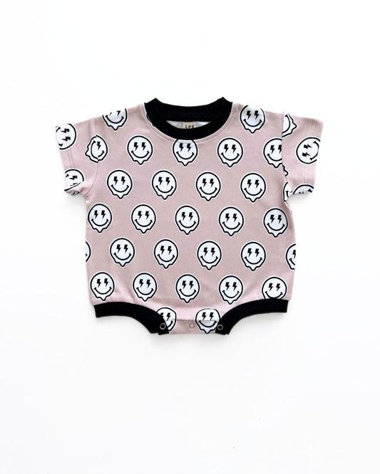 Short Sleeve Bubble Romper | Electric Drippy - Mack & Harvie