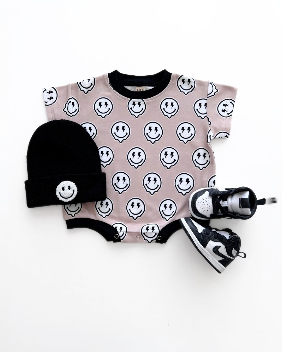 Short Sleeve Bubble Romper | Electric Drippy - Mack & Harvie