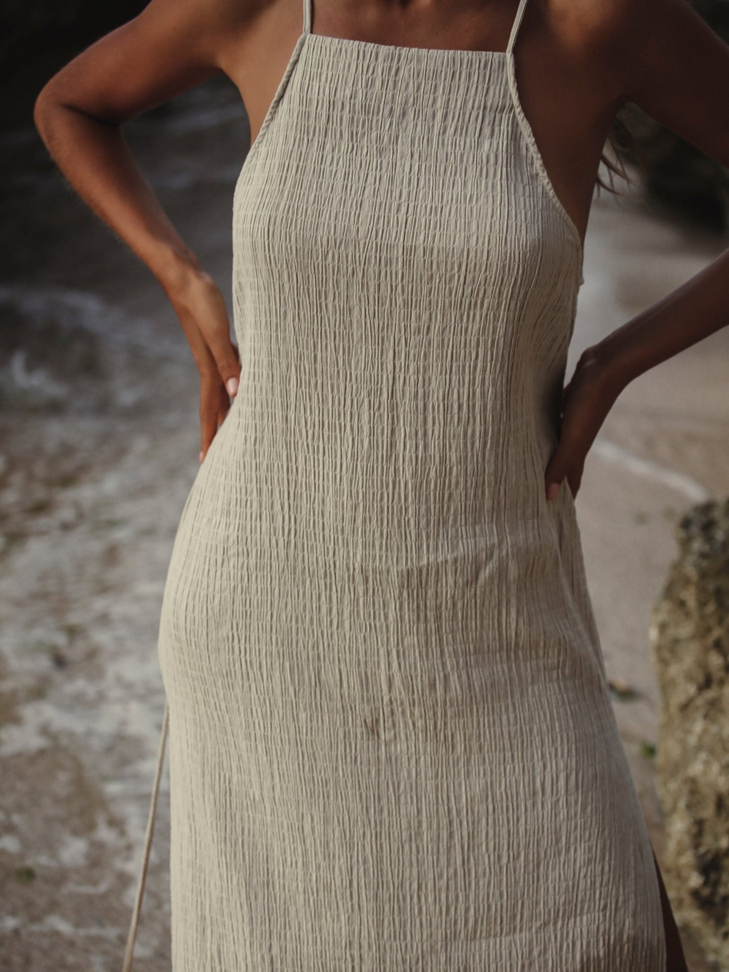 Siesta Dress - Oatmeal - Mack & Harvie