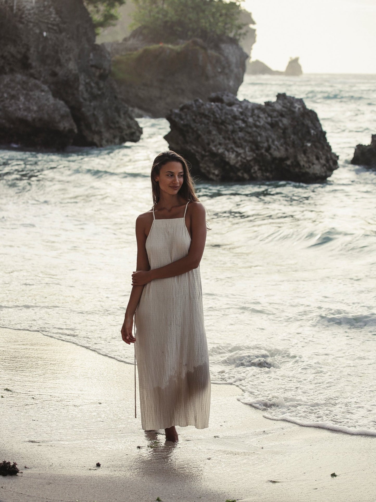 Siesta Dress - Oatmeal - Mack & Harvie