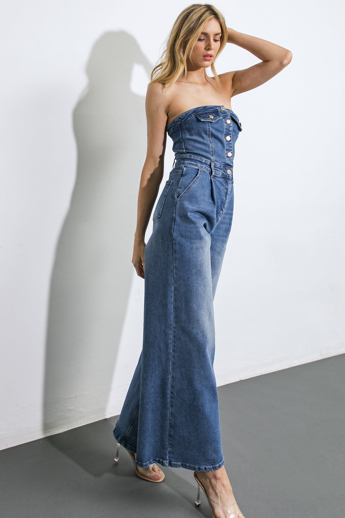 SKY FULL OF STARS DENIM JUMPSUIT - Mack & Harvie