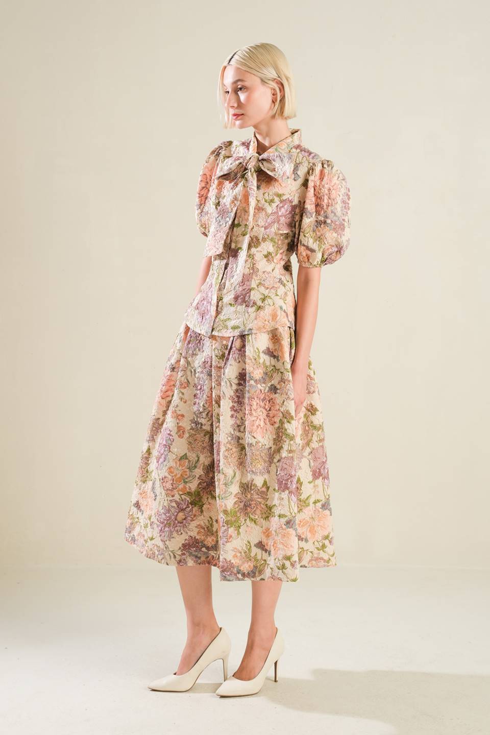 SLEEK SIMPLICITY WOVEN FULL SKIRT - Mack & Harvie