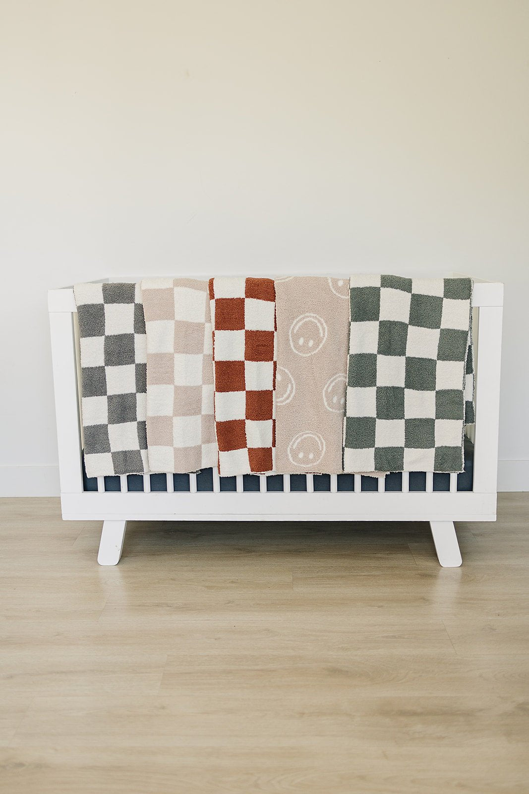 Smiley Taupe Plush Blanket - Mack & Harvie