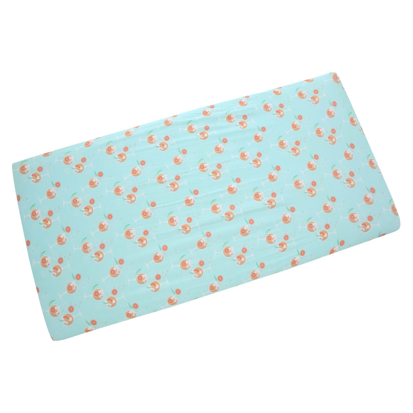 Crib Sheet in Spritz Seafoam Green