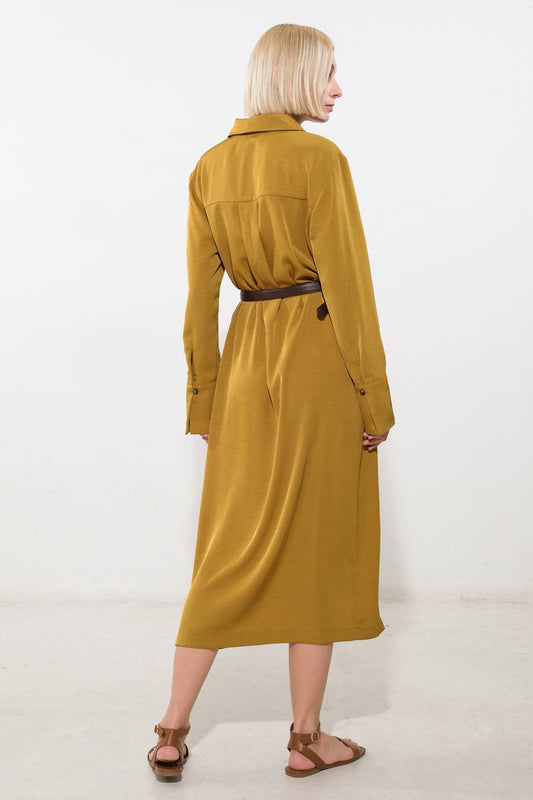 STATE OF BLISS WOVEN MIDI DRESS - Mack & Harvie