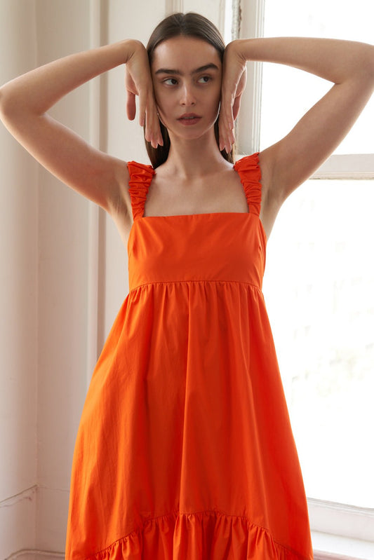 SUNBEAM SPLENDOR WOVEN MIDI DRESS - Mack & Harvie