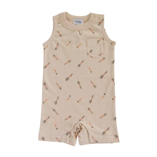 Beige Pocket Playsuit for the Ultimate Summer Vibe in Super Soft Cotton