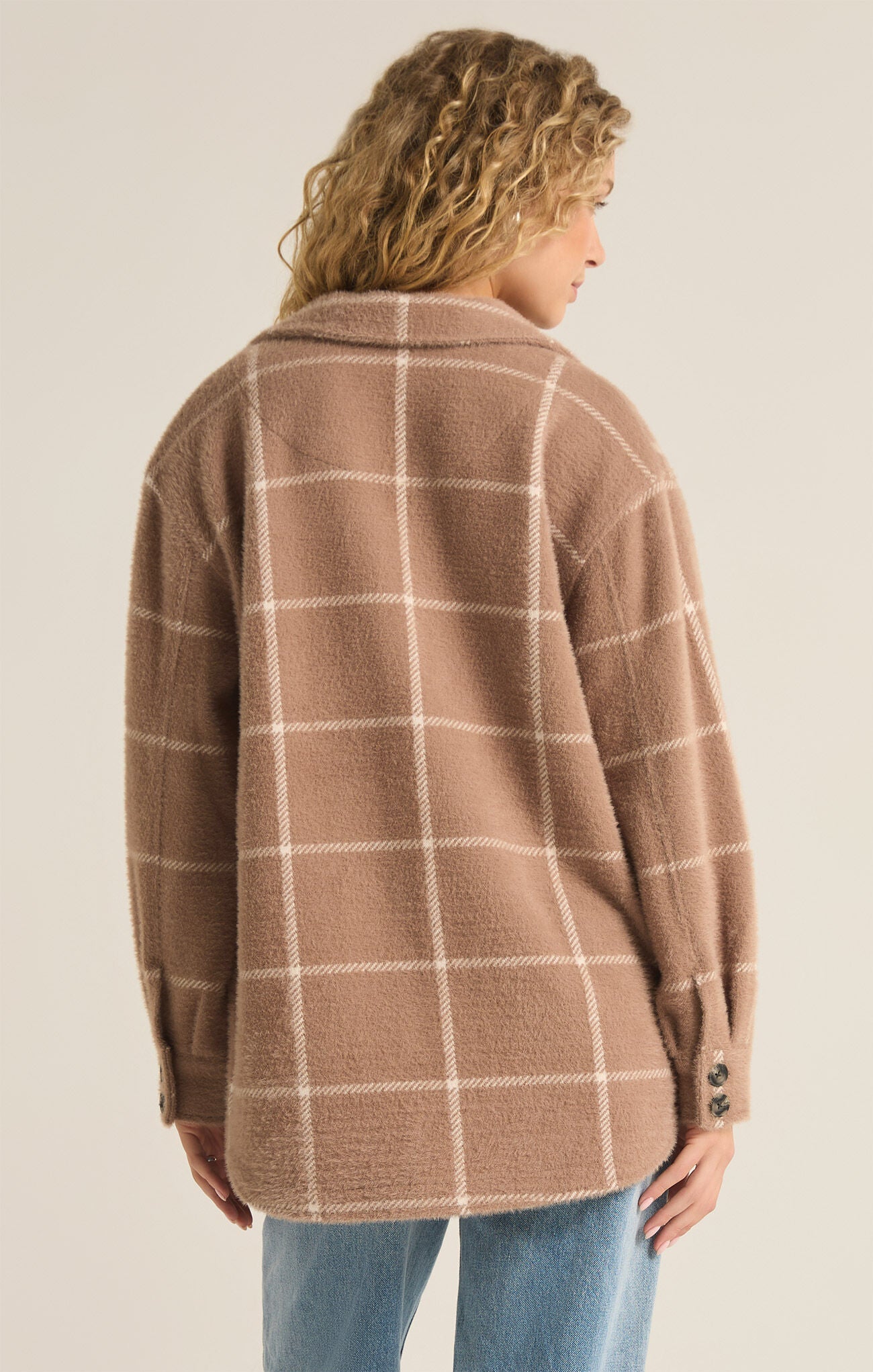 PLAID TUCKER SHIRT JACKET
