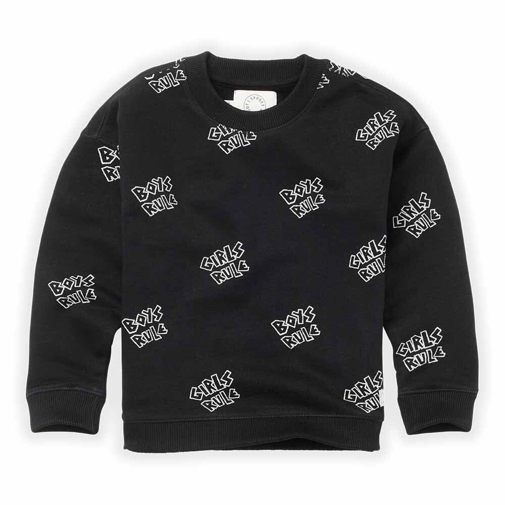 Sweatshirt Rules Print - Black - Mack & Harvie