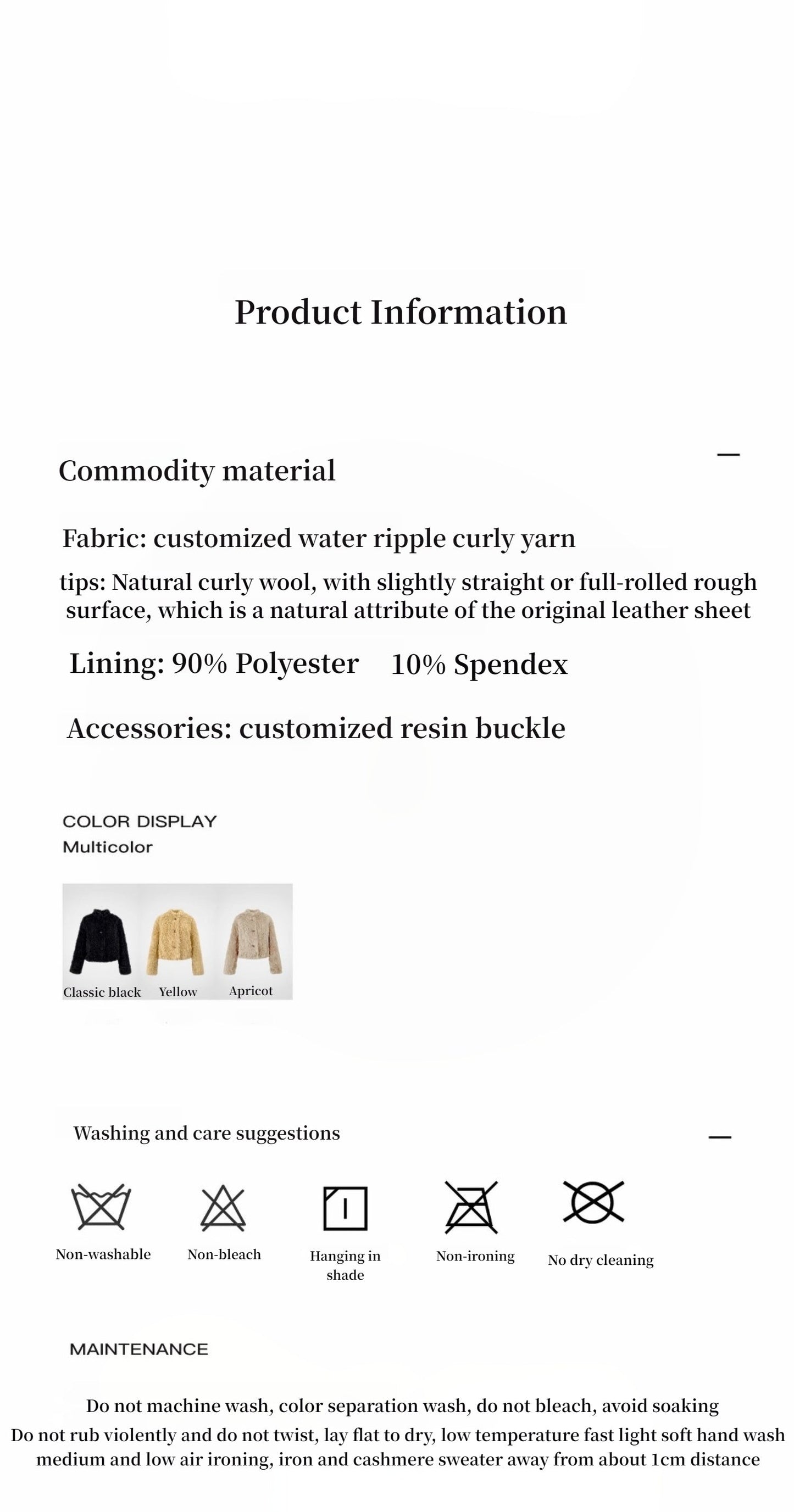 Little Bear's Thoughts Sheepskin Coat