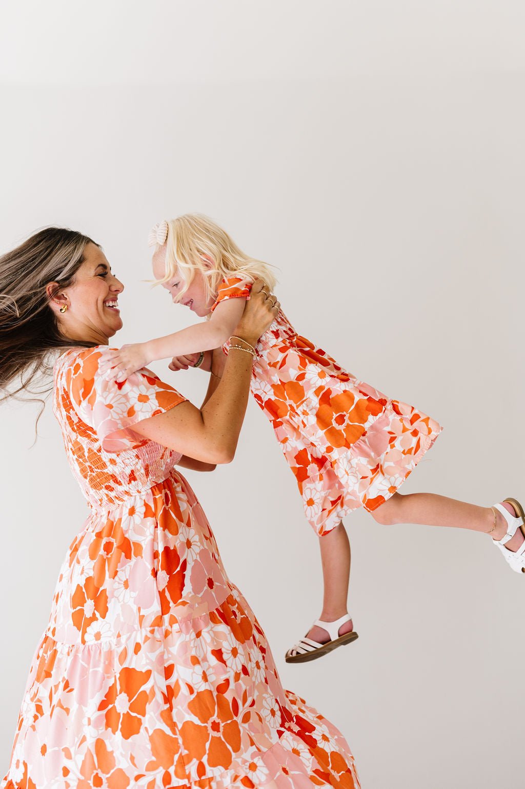 Tayla Dress in Tangerine - Kids - Mack & Harvie