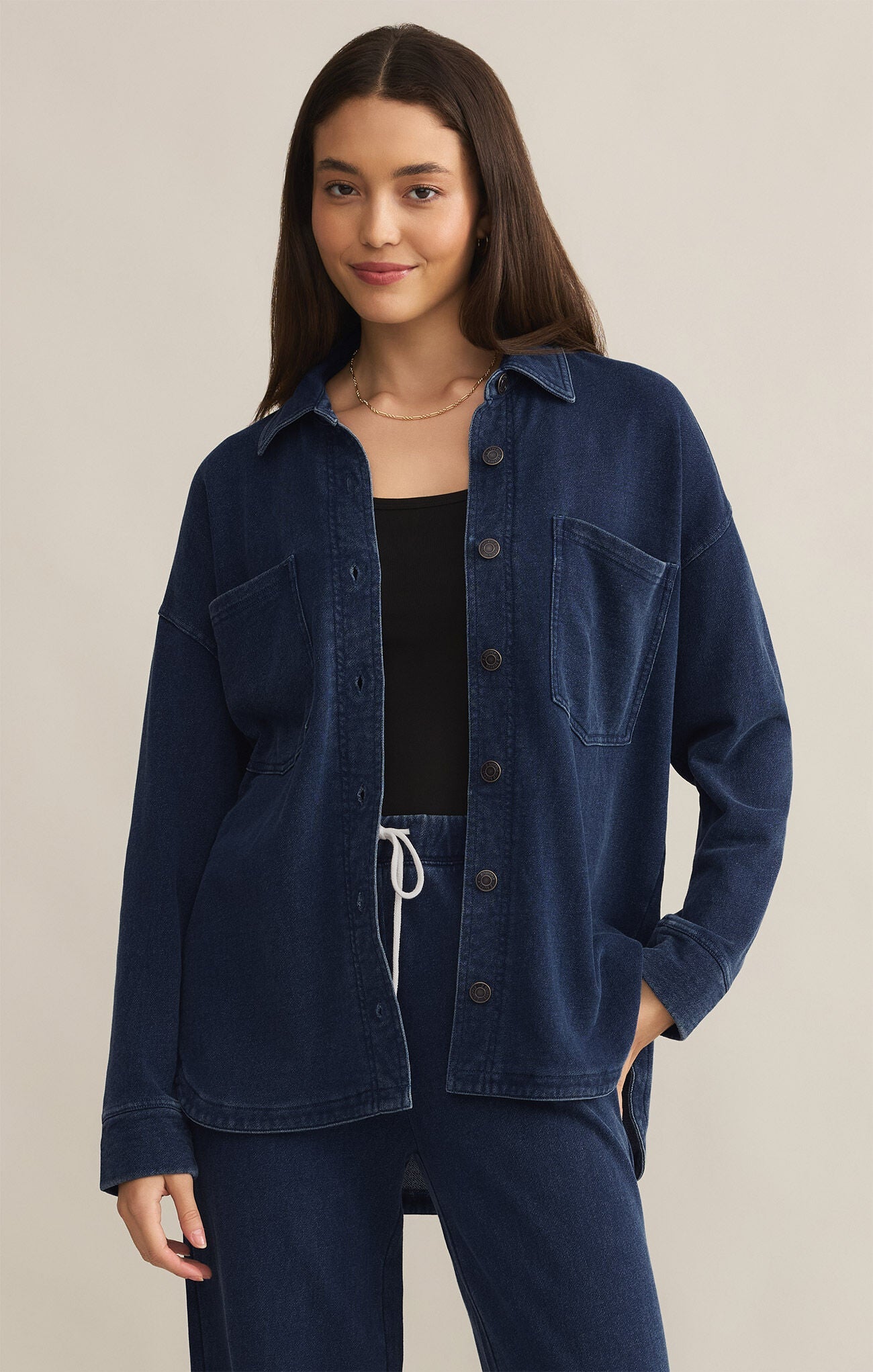 ALL DAY KNIT DENIM JACKET