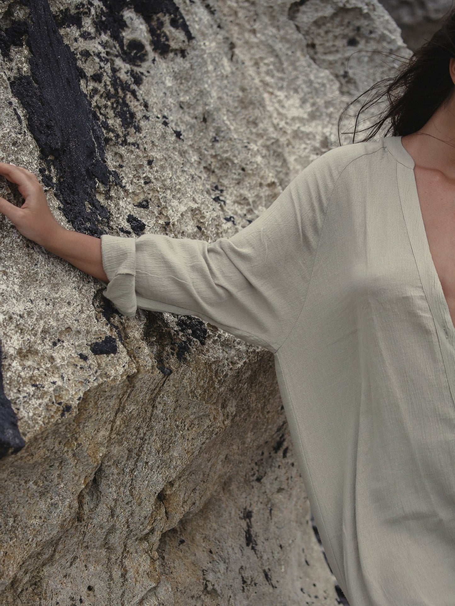 Terra Shirt Dress - Khaki Green - Mack & Harvie