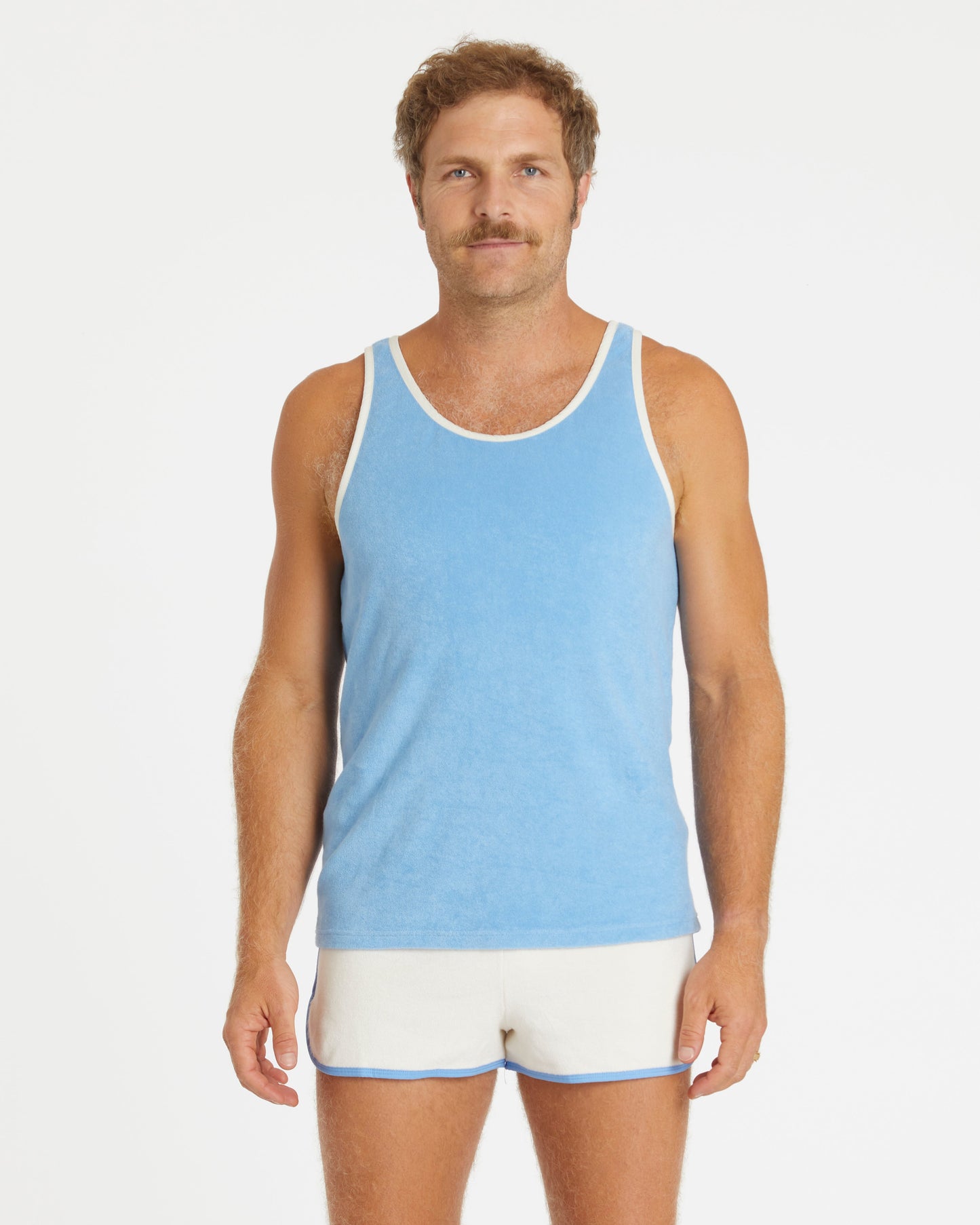 Terry Dolphin Short (Cream/Blue Poppy)