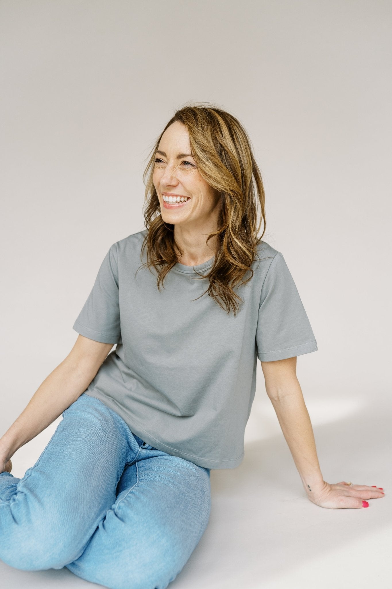 The Mom Crop in Moon Mist - Mack & Harvie