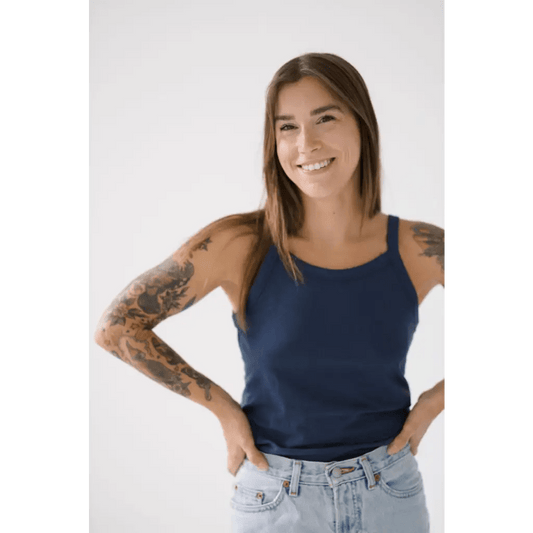 The Mom Tank in Navy - Mack & Harvie